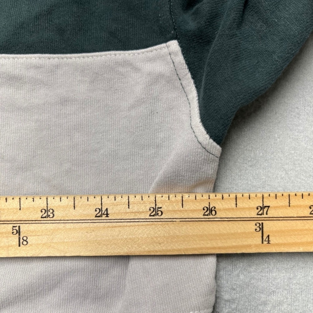 VTG Abercrombie & Fitch Guinness Rugby Shirt XXL Green Cropped Long Sleeve Polo‎ - Picture 4 of 11